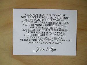 Do all macy's stores offer wedding & gift registry? Details about Wedding Money Request Poem Cards Honeymoon ...