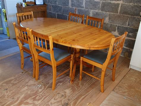 North reclaimed wood extending dining table. Ducal Oval Pine Extending Dining Table and 6 Chairs | in ...
