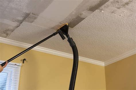 Popcorn ceiling scraper with vacuum and broom attachments. How-To Guide to Removing Popcorn Ceilings | The Money Pit