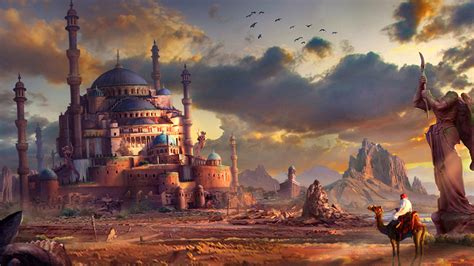 Fantasy City 4k Ultra Hd Wallpaper Background Image 3840x2160