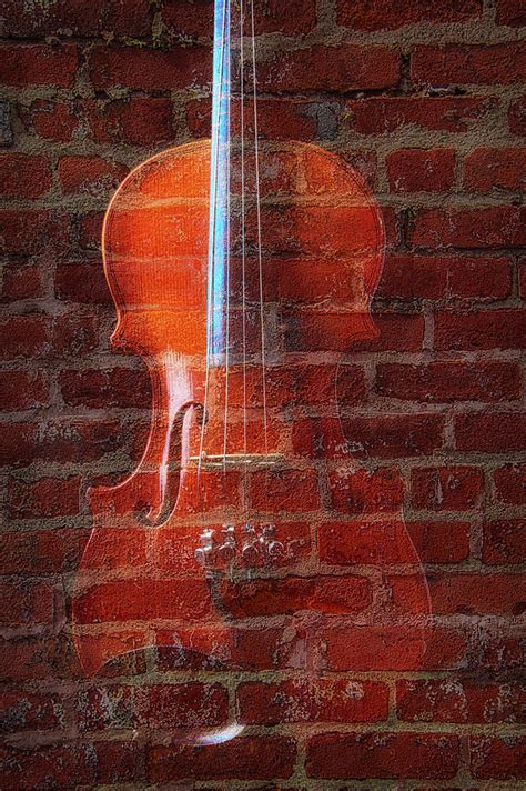 Violin And Brick Wall Photograph By Garry Gay Fine Art America
