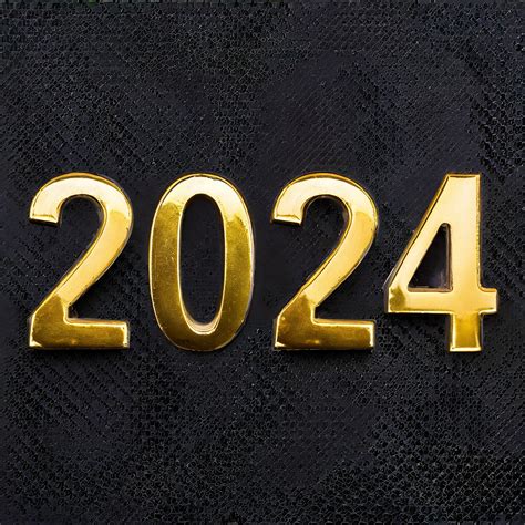 Numbers, 2024, New Year, In 3D Free Stock Photo - Public Domain Pictures