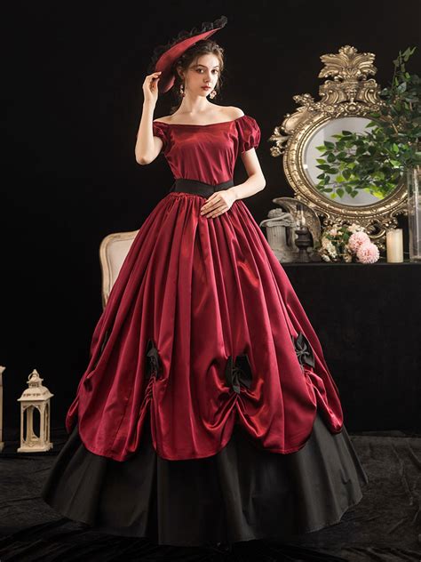 Victorian Christmas Holiday Ball Gown Victorian 5pc Bustle