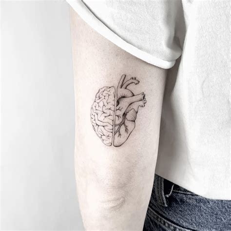 Tattoo Dotwork Anatomical Tattoos Brain Tattoo Tattoos