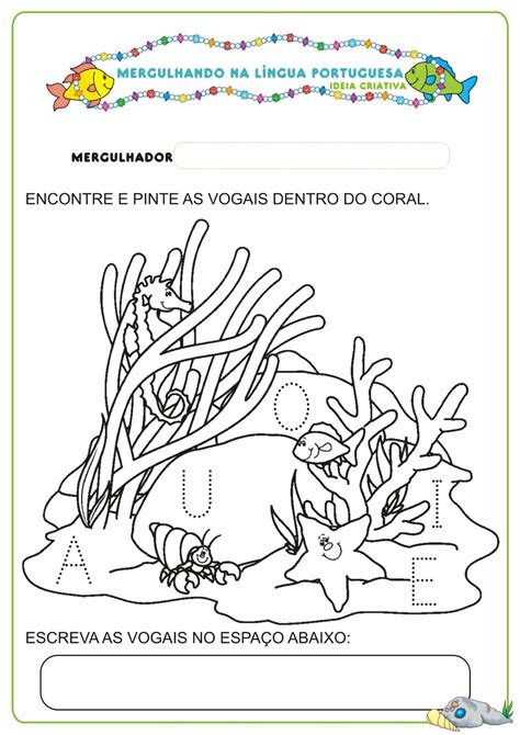 Atividades Fundo Do Mar Alfabetização