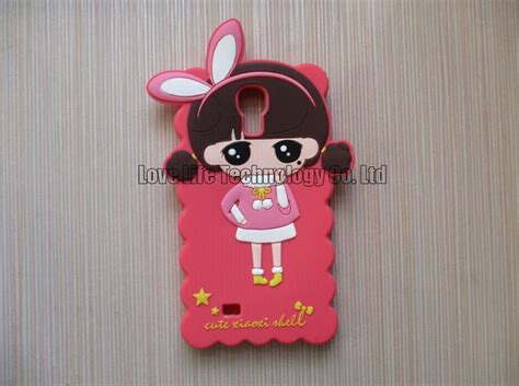3d cute little bush in rabbit hair pins silicon cases covers skins armors housings for samsung