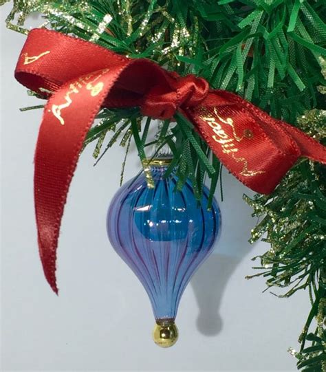 Swirl Cone Ornament Blue Artifactually