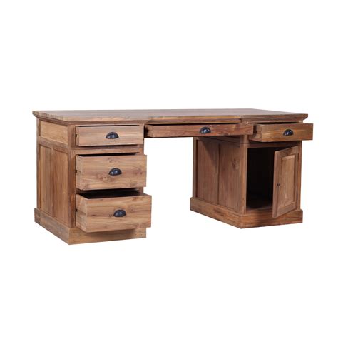 Shop reclaimed wood desks handcrafted by expert craftsmen with quality made to last. Reclaimed wood desk- The Lembar. Classic styling, solid ...
