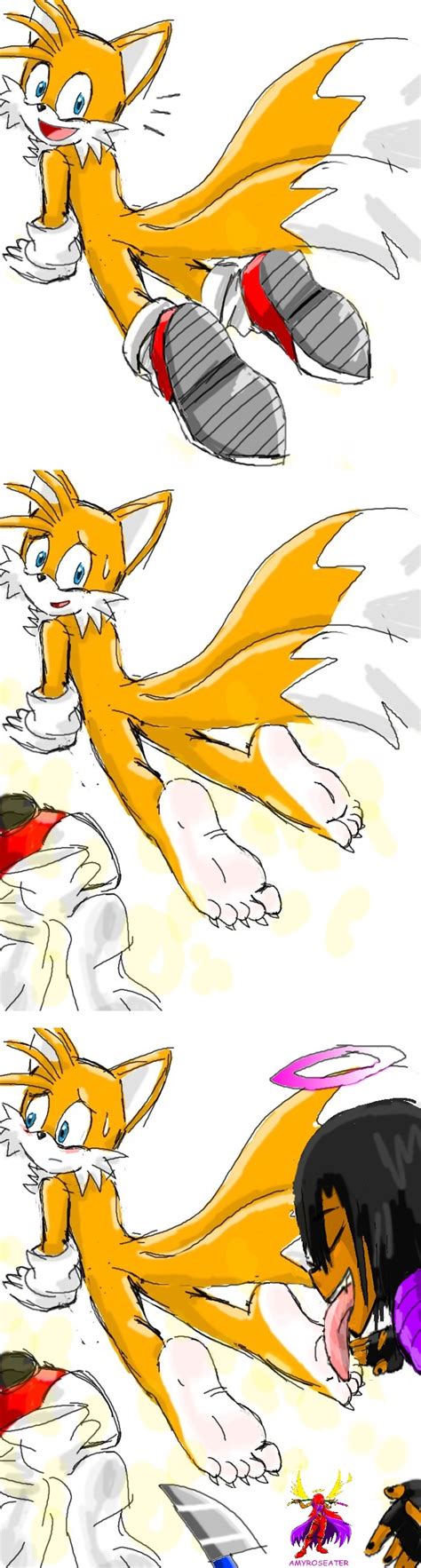 Tails Stinky Feet Licked by amyroseater on DeviantArt.