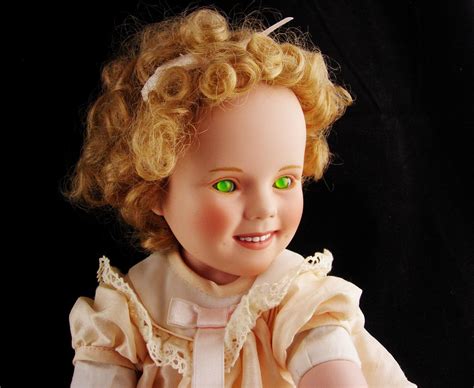 Haunted Vintage Shirley Temple Doll Scary Green Eyes Etsy In