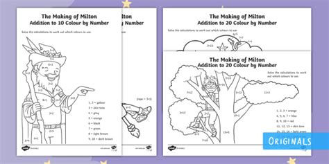 The Making Of Milton Addition Colour By Number