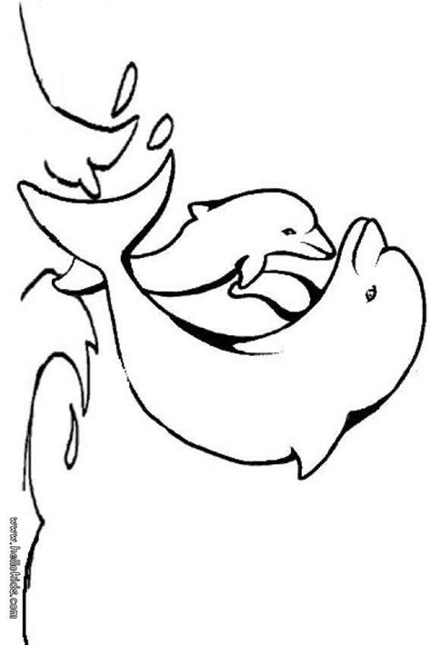 Kids would agree to do dolphin coloring pages to build their motor skill. Baby dolphin coloring pages - Hellokids.com