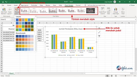 Cara Membuat Grafik Di Excel Dan Memodifikasinya