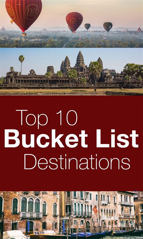 top 10 bucket list destinations in the world top10traveldestinationsintheworld bucket list