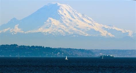 Nwn Photo Of Mount Rainier Taken On A Ferry Boat Ride From Seattle To