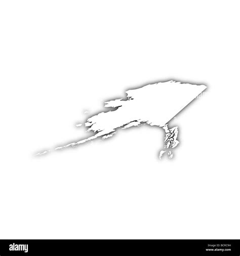 Alaska Map Black And White Stock Photos And Images Alamy