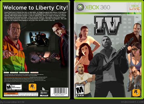 Grand Theft Auto Iv Xbox 360 Box Art Cover By Holderswar