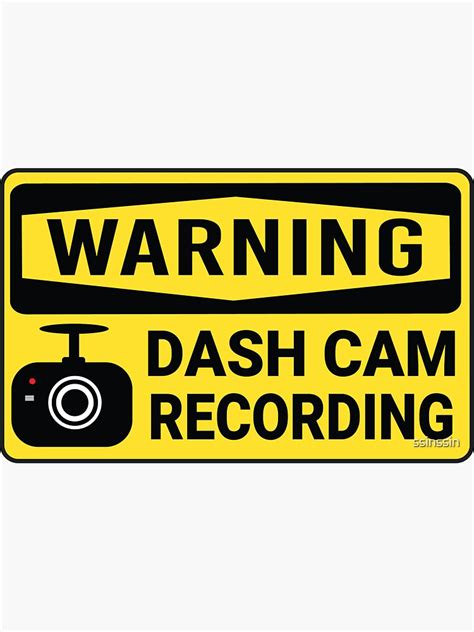 Warning Dash Cam Recording Window Signs Vehicle Camera Security Warning Car Sticker For Sale