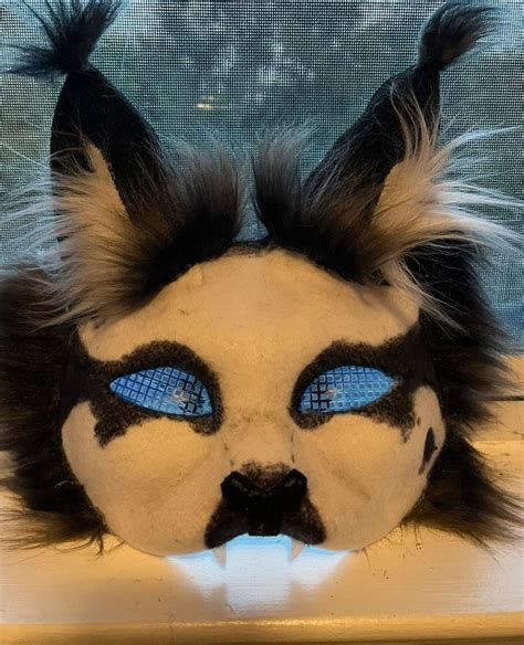 Therian Maska In 2023 Cat Mask Forest Cat Furry Art