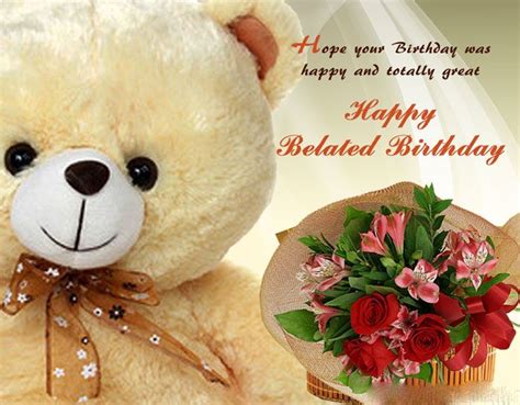 It means that the birthday greeting was given after the actual birth date making the greeting late, which is related to the word belated. Friend Birthday Images | Belated happy birthday wishes ...