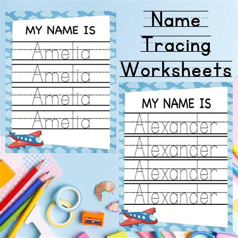 Createprintables Name Tracing Practice Original Preschool Handwriting