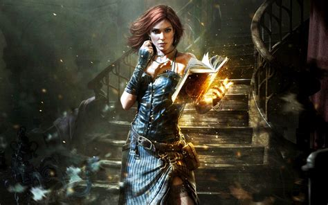 Women Magic Fantasy Art Triss Merigold Wallpapers Hd Desktop And