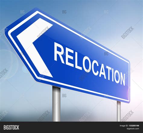 Relocation Sign Image And Photo Free Trial Bigstock