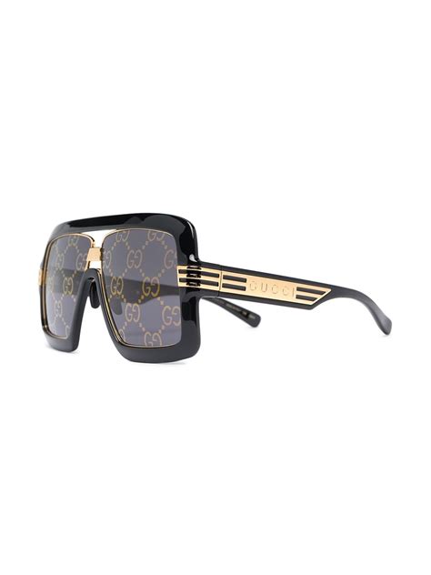 Gucci Eyewear Square Frame Oversized Sunglasses Farfetch