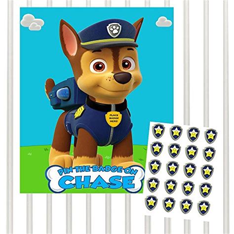 Buy Paw Patrol Pin The Badge Party Games With Stickers Chase Online