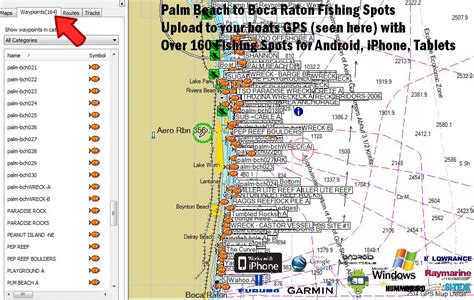 Palm Beach Fishing Maps Florida Fishing Maps For Gps