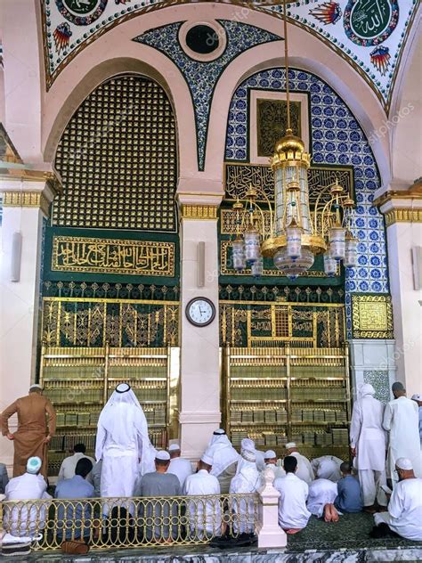 The Golden Tomb Of The Prophet Muhammad Aleyhisselam Stock Photo