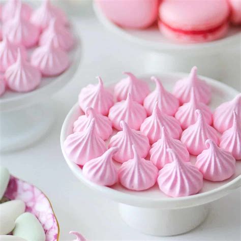 Pink Cotton Candy Meringue Cookies Easy French Method Indulge With Mimi