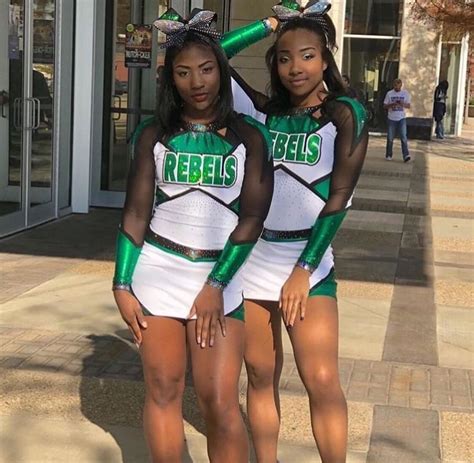 Active Pin Tamia Channell Cheer Outfits Black Cheerleaders Cheerleading Outfits