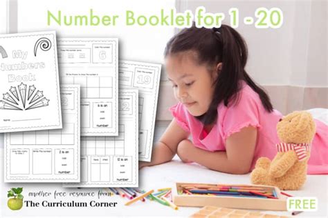 Printable Number Book 1 20 The Kinder Corner