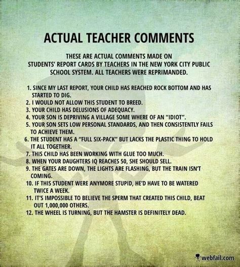 Tis the report card season! 14 best images about Report comments on Pinterest ...