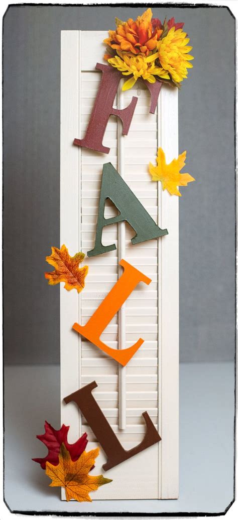 Fall Shutter By Lauriesrusticdecor On Etsy Fall Decor Diy Fall