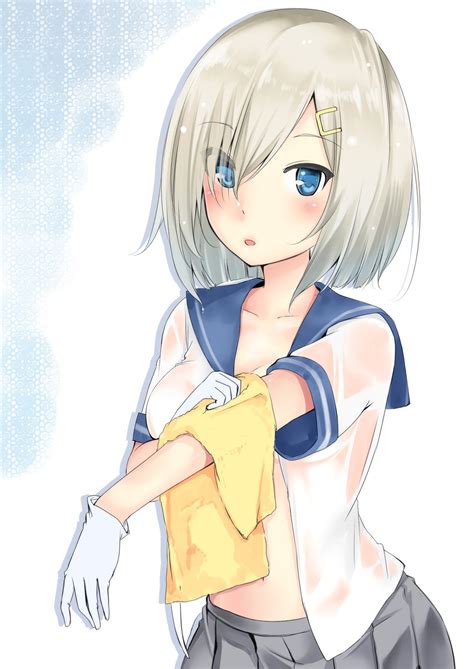 The older she gets, the longer she keeps her short hair. Wallpaper : drawing, illustration, anime girls, blue eyes ...