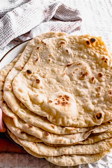 Easy Flatbread Recipe 3 Ingredients Only Hint Of Helen