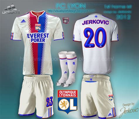 Olympique lyon 2018/19 adidas home kit | 18/19 kits. Visual Football Fantasy Kit Design: FC OLIMPIQUE LYONNAIS