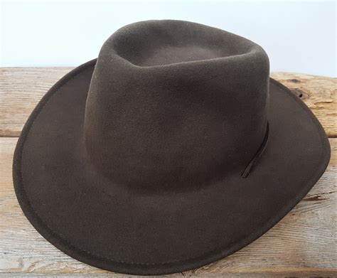 Bailey Lite Felt Gallatin Wool Vintage Western Hat Made In Usa Etsy