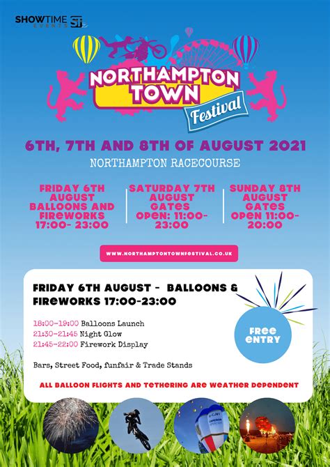 The Northampton Town Festival 2021 Line Up Northampton Town Festival