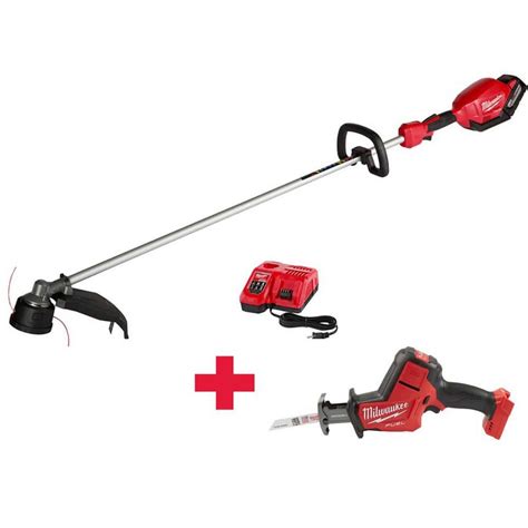 Milwaukee M Fuel Volt Lithium Ion Brushless Cordless String Trimmer Ah Battery Kit W