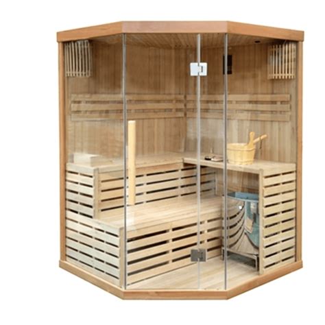 Canadian Hemlock Indoor Wet Dry Sauna 4 Person 45 Kw Etl Certifie