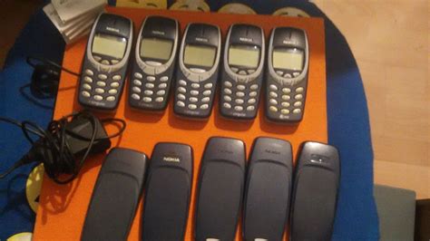 5 Lot Of Nokia 3360 3395 3390 3360 3360 Vintage Cellular Cellphone Vtg