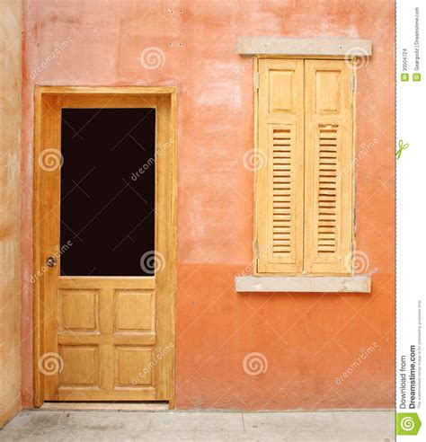 Vintage Door And Window On Wall Background Stock Photo Image Of Green