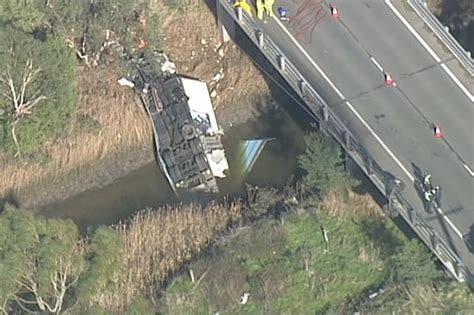 Truck Crashes Over Bridge Falls 20 Metres Into South Gippsland River