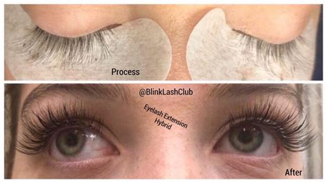 hybrid volume lash extensions go to the salon to get a fuller look