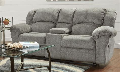 Affordable Furniture Allure Grey Reclining Loveseat Colders
