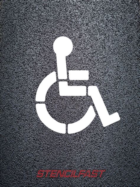 Handicap Symbol Stencil Stencil Fast
