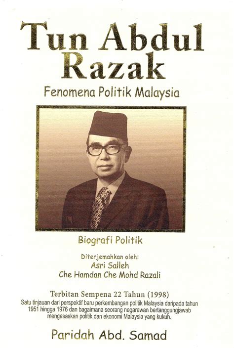 Biodata tun abdul razak bin datuk. PARTISAN PUBLICATION & DISTRIBUTION